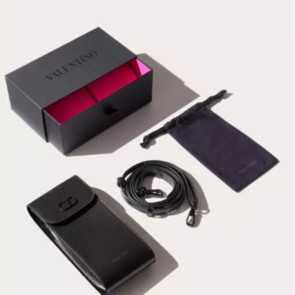 NWT VALENTINO VLS-118C CAT EYE WOMEN SUNGLASSES V-GLASSLINER - Picture 4 of 4